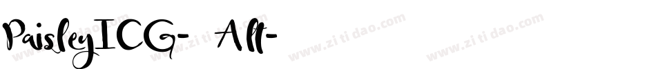 PaisleyICG-01Alt字体转换