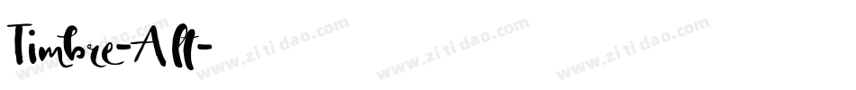Timbre-Alt字体转换