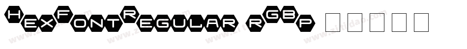 HexFontRegular-rGBp字体转换