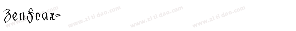 ZenFrax字体转换