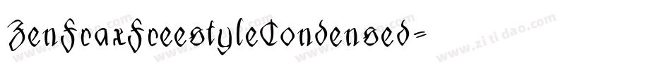 ZenFraxFreestyleCondensed字体转换