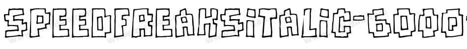 SpeedFreaksItalic-6O0q字体转换