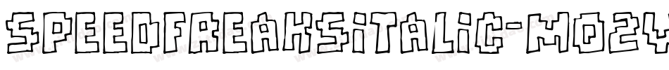 SpeedFreaksItalic-Mq2v字体转换