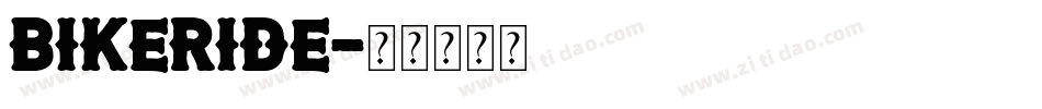 Bikeride字体转换