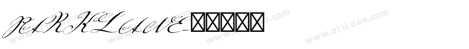 PARKLANE字体转换