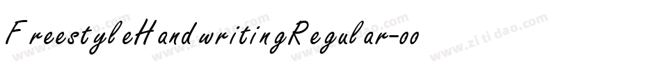 FreestyleHandwritingRegular-oomq字体转换