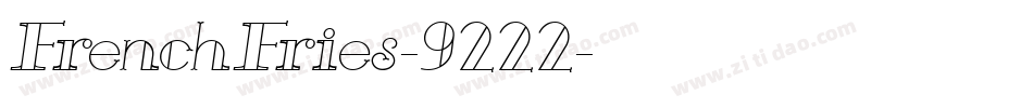 FrenchFries-9222字体转换