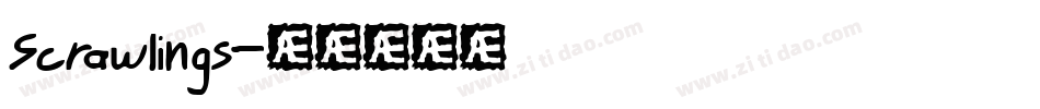 Scrawlings字体转换
