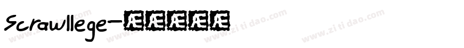 Scrawllege字体转换