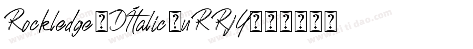 Rockledge3DItalic-nRRjY字体转换