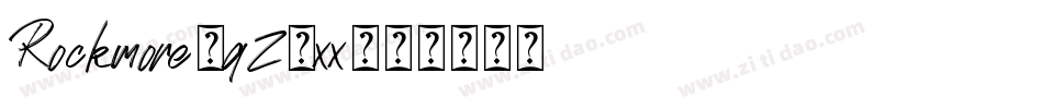 Rockmore-qZ3xx字体转换