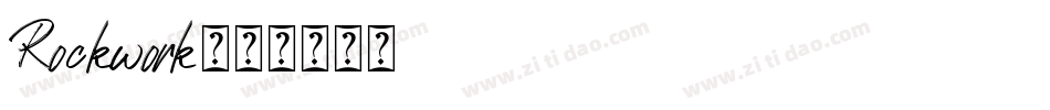 Rockwork字体转换