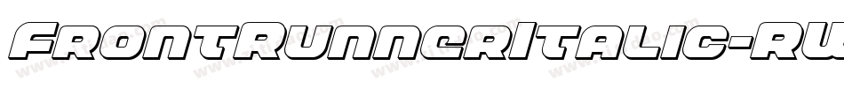 FrontRunnerItalic-RWPV字体转换