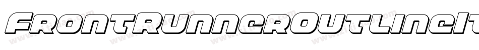 FrontRunnerOutlineItalic-Mglp字体转换