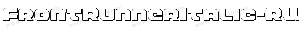 FrontRunnerItalic-RWPV字体转换