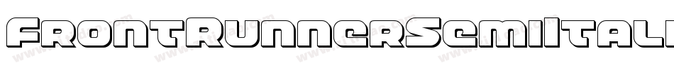 FrontRunnerSemiItalic-KLeW字体转换