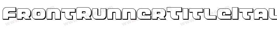 FrontRunnerTitleItalic-w0L2字体转换