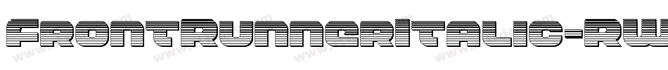 FrontRunnerItalic-RWPV字体转换