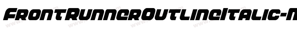 FrontRunnerOutlineItalic-Mglp字体转换
