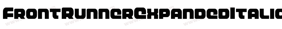 FrontRunnerExpandedItalic-2pMo字体转换