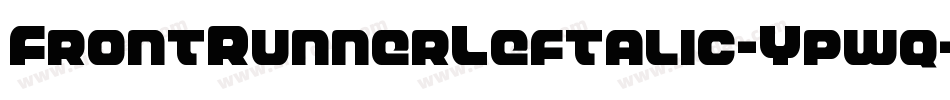 FrontRunnerLeftalic-Ypwq字体转换