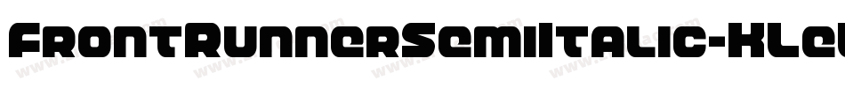 FrontRunnerSemiItalic-KLeW字体转换