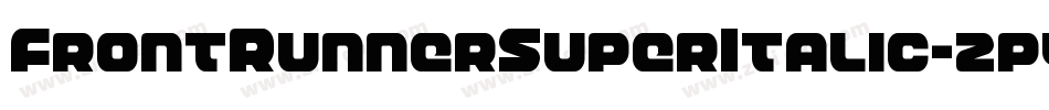 FrontRunnerSuperItalic-2pyW字体转换