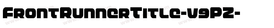FrontRunnerTitle-v9PZ字体转换