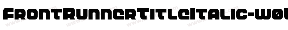 FrontRunnerTitleItalic-w0L2字体转换