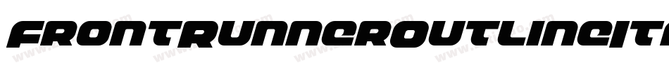 FrontRunnerOutlineItalic-Mglp字体转换