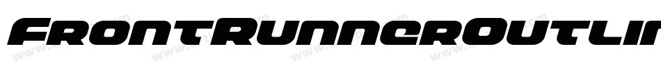 FrontRunnerOutlineItalic-Mglp字体转换