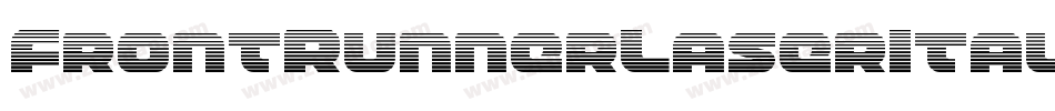 FrontRunnerLaserItalic-8GBM字体转换
