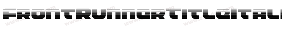 FrontRunnerTitleItalic-w0L2字体转换