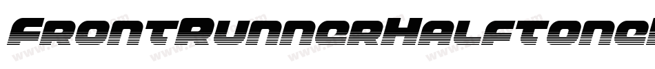 FrontRunnerHalftoneItalic-1xr0字体转换