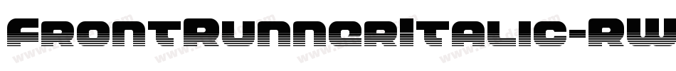 FrontRunnerItalic-RWPV字体转换