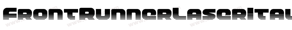 FrontRunnerLaserItalic-8GBM字体转换