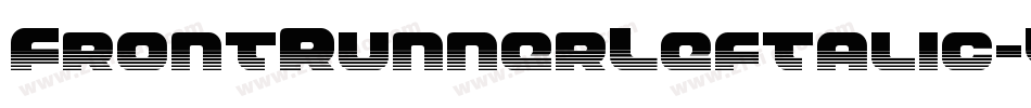 FrontRunnerLeftalic-Ypwq字体转换
