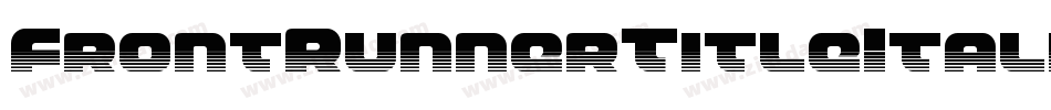 FrontRunnerTitleItalic-w0L2字体转换