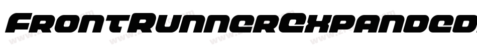 FrontRunnerExpandedItalic-2pMo字体转换