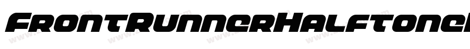 FrontRunnerHalftoneItalic-1xr0字体转换
