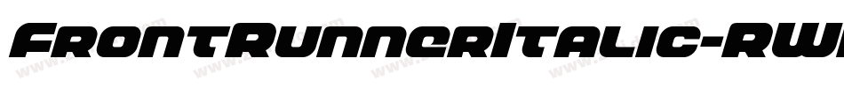 FrontRunnerItalic-RWPV字体转换