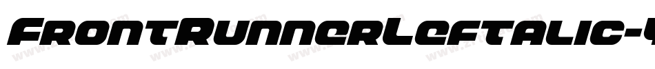 FrontRunnerLeftalic-Ypwq字体转换
