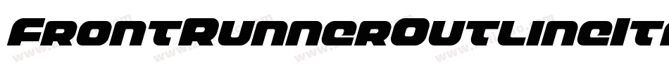 FrontRunnerOutlineItalic-Mglp字体转换