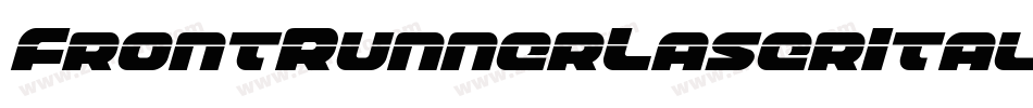 FrontRunnerLaserItalic-8GBM字体转换