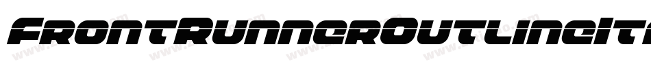 FrontRunnerOutlineItalic-Mglp字体转换