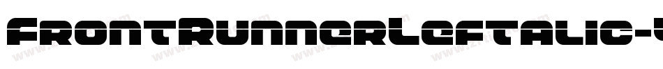 FrontRunnerLeftalic-Ypwq字体转换