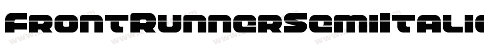 FrontRunnerSemiItalic-KLeW字体转换