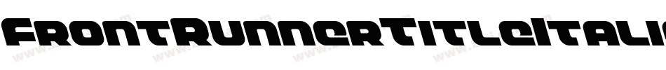 FrontRunnerTitleItalic-w0L2字体转换