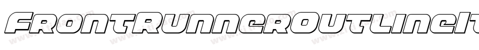 FrontRunnerOutlineItalic-Mglp字体转换