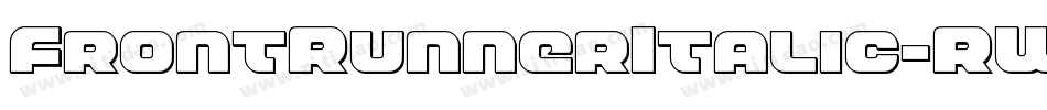 FrontRunnerItalic-RWPV字体转换